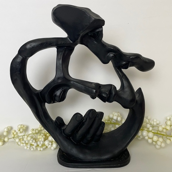 Modern Art Abstract Sculpture Embraced - Picture 9 of 9